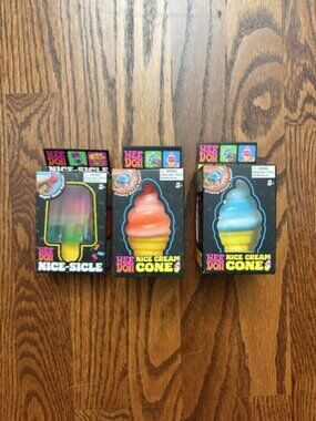 Schylling NeeDoh Nice-Sicle Ice Cream Cone Squishy Sensory Fidget Nee Doh Toy